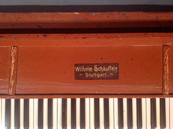 Stummes Klavier Wilhelm Schäuffele, Stuttgart, um 1910